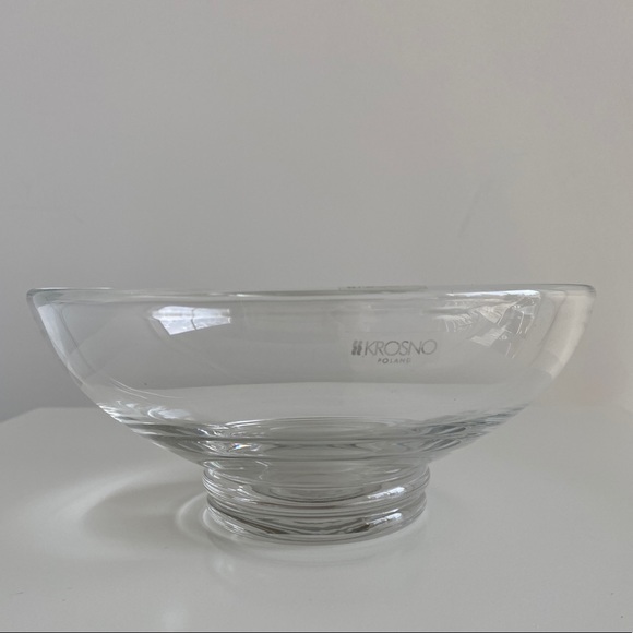 krosno Accents Krosno Poland Heavyweight Centerpiece Bowl Poshmark